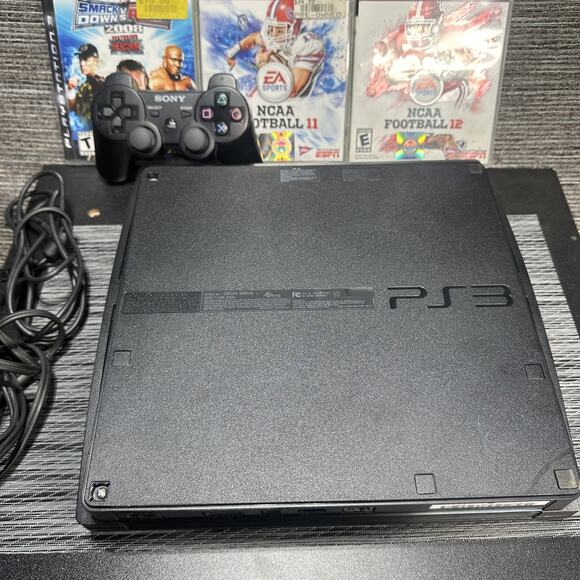 Sony Playstation 3 Console Slim 160GB CECH-3001A w/ Controller And Games - Picture 6 of 8